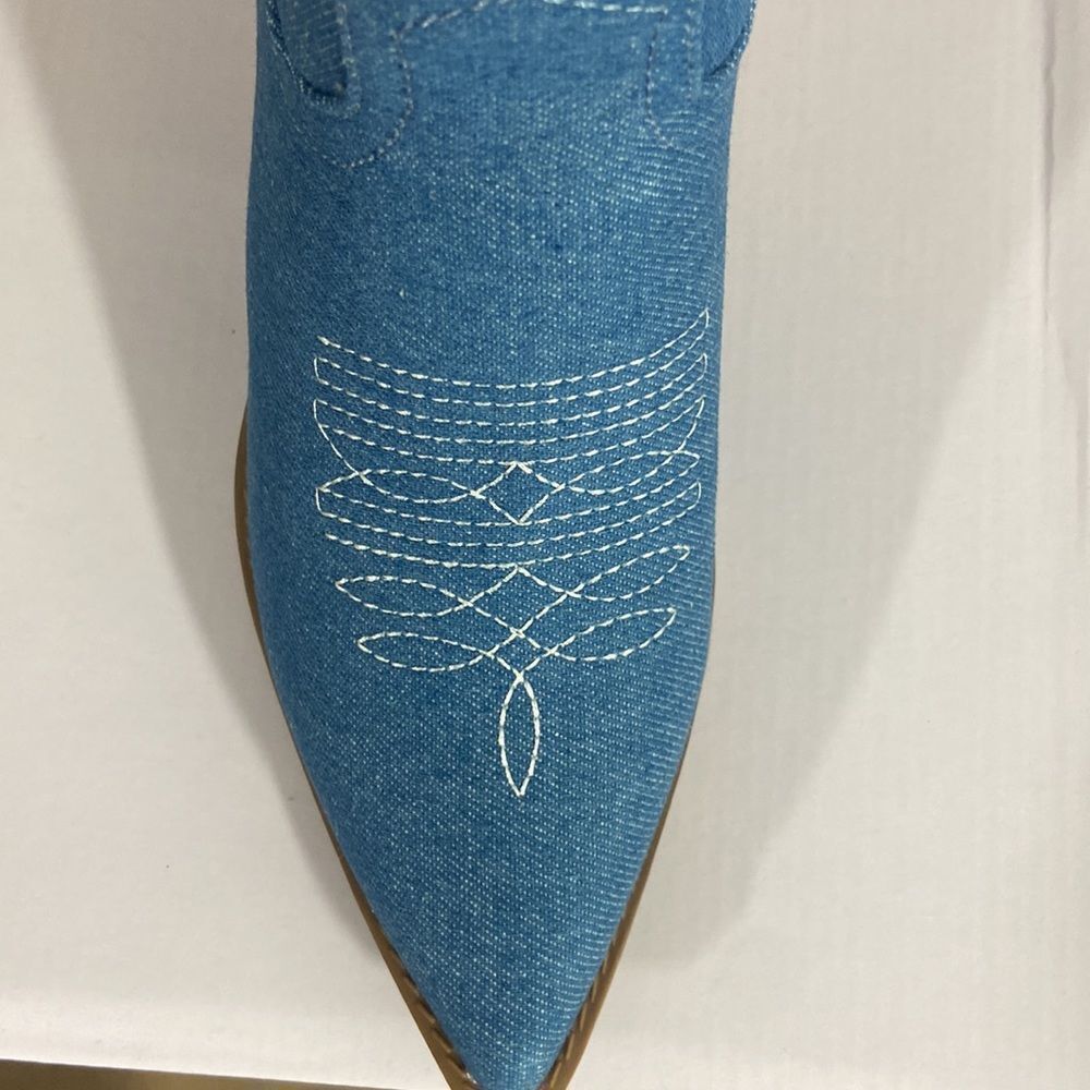 Just arrived blue denim cowboy boots - Picture 8 of 13